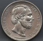 Zilveren rijksdaalder 1852 - 2 1/2 gulden 1852 - Willem 3, Koning Willem III, Verzenden, Zilver, Losse munt