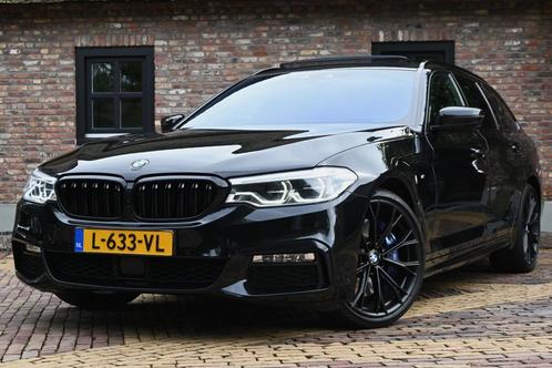 BMW 5-Serie 540i 340pk Xdrive Aut M-Sport 2017 Zwart, Auto's, BMW, Particulier, 5-Serie, 4x4, ABS, Achteruitrijcamera, Adaptieve lichten
