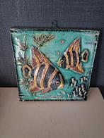Karlsruhe majolica wandplaquette "vissen" rs6, Antiek en Kunst, Ophalen of Verzenden