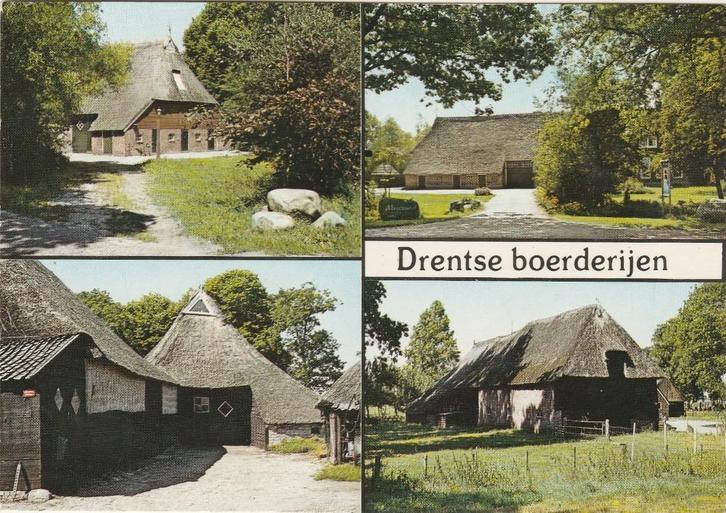DRENTHE Drentse Boerderijen, Verzamelen, Ansichtkaarten | Nederland, Ongelopen, Drenthe, 1980 tot heden, Verzenden