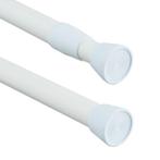 Gordijnroede wit uitschuifbaar -  nieuw in doos, Wit, Nieuw, Minder dan 100 cm, 50 tot 100 cm