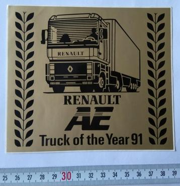 Sticker RENAULT AE Truck of the Year 1991 beschikbaar voor biedingen
