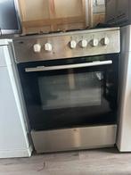 Rvs fornuis Etna, Witgoed en Apparatuur, Ophalen, 4 kookzones, Zo goed als nieuw, Gas