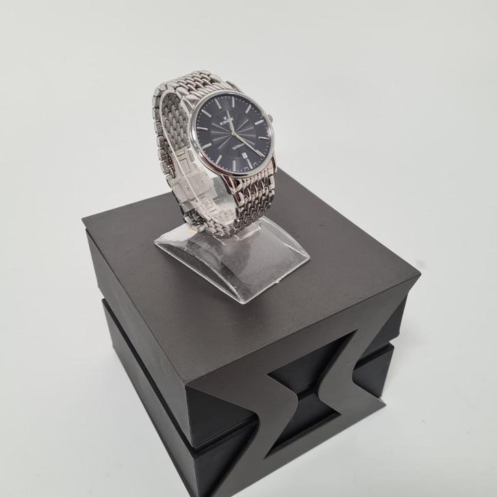 Edox Les Bemonts 56001 Heren Horloge, Sieraden, Tassen en Uiterlijk, Horloges | Heren, Gebruikt, Polshorloge, Staal, Staal, Ophalen of Verzenden