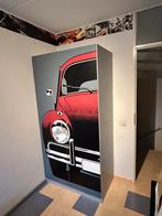 Nette kledingkast met leuke print auto, Ophalen, 50 tot 100 cm, Zo goed als nieuw, Met hangruimte