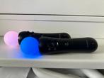 2 x Move controllers PS3 PS4 PS5 VR (ps3 versie), Spelcomputers en Games, 1 speler, Ophalen of Verzenden, Zo goed als nieuw, Vanaf 3 jaar