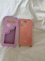 Ateljé hoesje roze voor Iphone 14 pro max, Ophalen of Verzenden, Zo goed als nieuw, IPhone 14 Pro