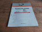 PLAATWERKPARTSCATALOGUS TOYOTA 1000 KP30 KP36, Ophalen of Verzenden
