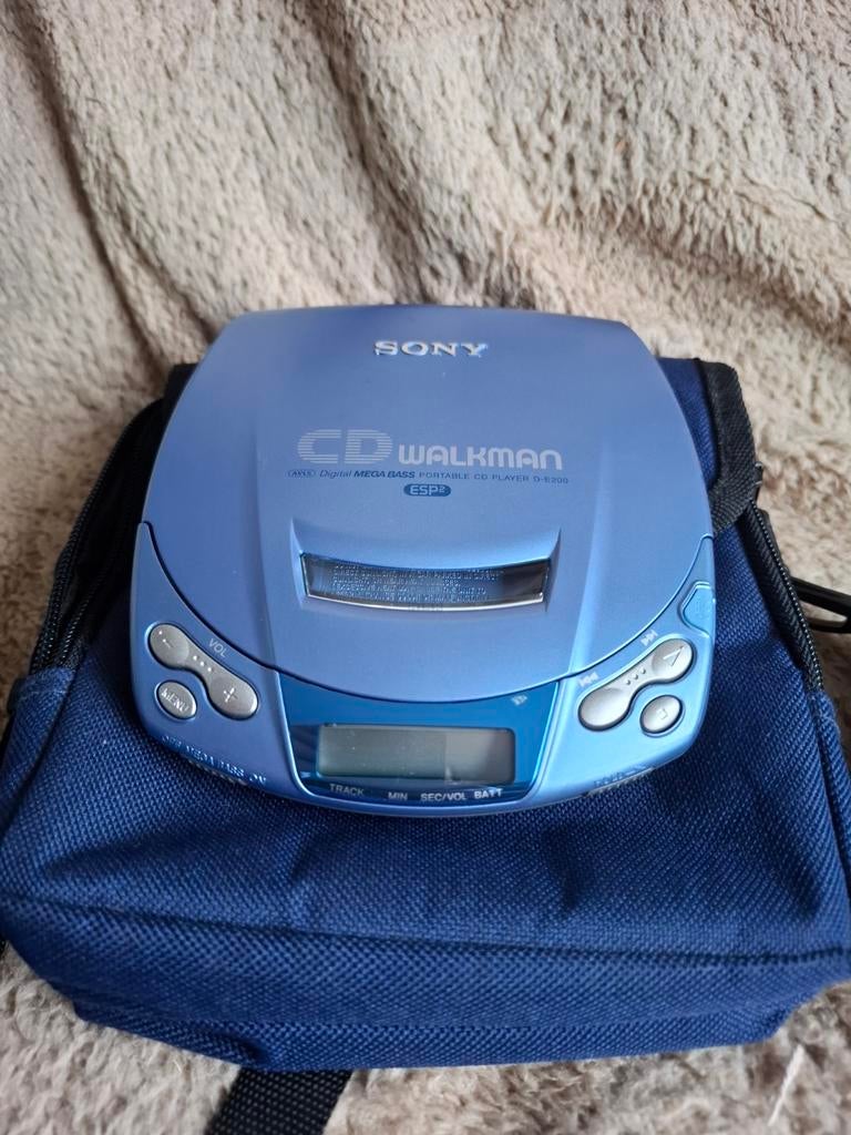 Sony D‑E200 met ESP2 blauw discman, Audio, Tv en Foto, Walkmans, Discmans en Minidiscspelers, Ophalen of Verzenden, Discman