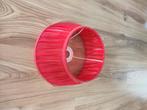Rode lampenkap, Huis en Inrichting, Lampen | Lampenkappen, Ophalen, Gebruikt, Rond, Minder dan 25 cm
