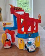 Little people garage, brandweer en politie., Kinderen en Baby's, Speelgoed | Fisher-Price, Ophalen, Zo goed als nieuw, Speelset