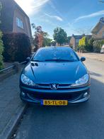 Peugeot 206 cabriolet 2.0 16V CC 2006 Grijs, Auto's, Peugeot, 136 pk, Zwart, 4 cilinders, Cabriolet