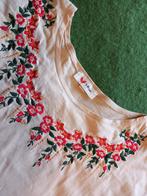 vintage hippie boho shirtje top met geborduurde rand mt L XL, Kleding | Dames, Tops, Ophalen of Verzenden