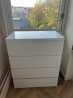 Malm ladekast 4 lades, Huis en Inrichting, Ophalen, Gebruikt, 100 tot 150 cm, 50 tot 100 cm