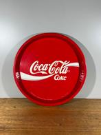 Coca Cola emaille vintage dienblad Parijs 1989, Ophalen of Verzenden, Gebruikt, Rond, Metaal