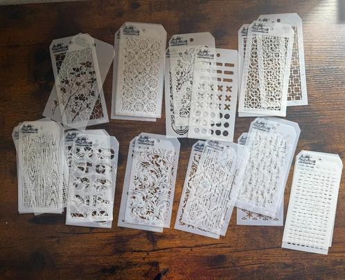 Tim Holtz stencils, Hobby en Vrije tijd, Scrapbooking, Zo goed als nieuw, Frame of Mal, Overige merken, Ophalen of Verzenden