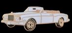 Rolls Royce Corniche cabrio pin- wit emaille, Verzamelen, Verzenden, Nieuw, Transport, Speldje of Pin