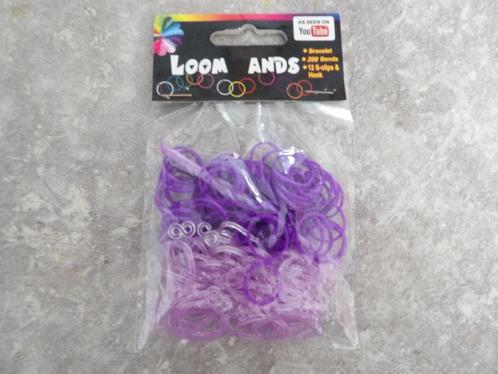 NIEUW 200 paarse glitter loom bandjes 5 zakjes voor 10,00, Kinderen en Baby's, Speelgoed | Educatief en Creatief, Nieuw, Knutselen
