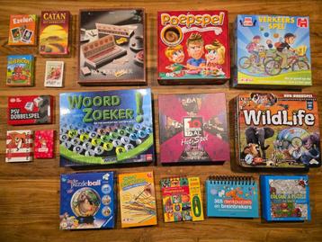 Partij puzzels / spellen, oa Catan dobbelspel beschikbaar voor biedingen