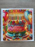 Verjaardagskaart met envelop | diamond painting, Hobby en Vrije tijd, Ophalen of Verzenden, Nieuw, Overige thema's