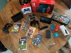 Switch V2 2019, Spelcomputers en Games, Switch 2019 Upgrade, Met games, Met 2 controllers, Ophalen of Verzenden