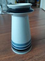 Retro/vintage wit met blauwe vaas ca. 19,5 cm hoog variant A, Blauw, Aardewerk of Porselein, Ophalen of Verzenden, Zo goed als nieuw