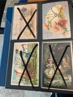 Antieke paaskaarten kaarten pasen fantasiekaarten 1890-1950, Ophalen of Verzenden, 1940 tot 1960