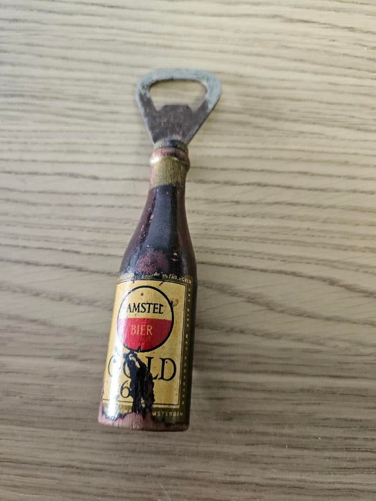 Vintage Amstel Bier Flesopener, Ophalen of Verzenden, Gebruikt, Gebruiksvoorwerp