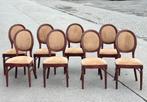 Landelijke antieke eetkamerstoelen | 8 stuks, Huis en Inrichting, Stoelen, Bruin, Ophalen of Verzenden, Zo goed als nieuw, Vijf, Zes of meer stoelen
