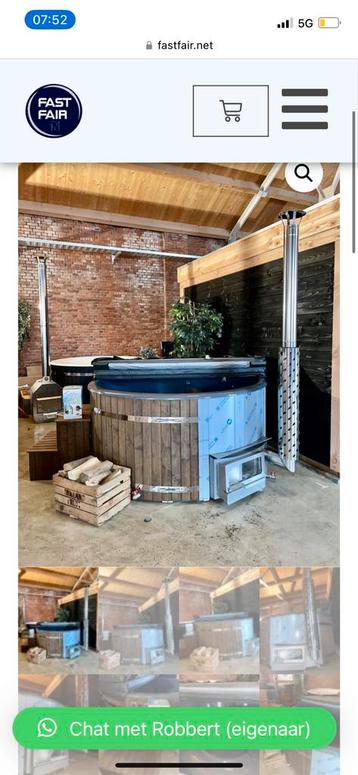 Direct leverbare 6 pers HOTTUB ~ 2 uur warm~ houtgestookt