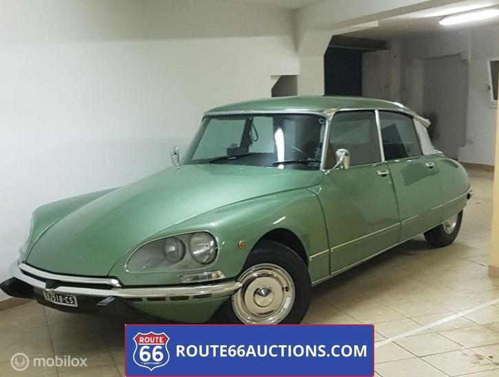 Citroën DS21 Pallas | 1972 | Route 66 Auctions, Auto's, Oldtimers, Bedrijf, Te koop, Citroën, Benzine, Overige carrosserieën, Handgeschakeld