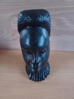 Houten Afrikaans Beeld - Hoofd, Antiek en Kunst, Ophalen of Verzenden