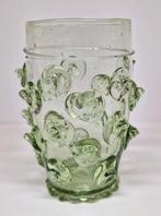 Groen glazen Noppenbeker / Nuppenbecher, 1994., Ophalen of Verzenden