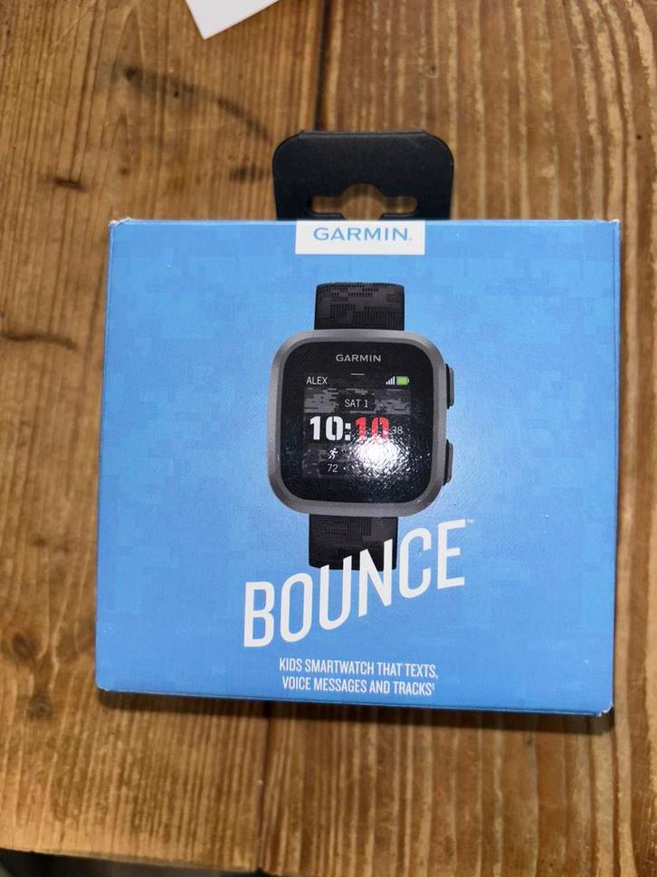 Garmin bounce kids smartwatch gps nieuw, Sieraden, Tassen en Uiterlijk, Smartwatches, Nieuw, Android, Zwart, GPS, Waterdicht, Ophalen of Verzenden