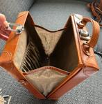 Rugzak leer koffertje bruin, Ophalen of Verzenden, Gebruikt, Overige merken, 30 tot 45 cm
