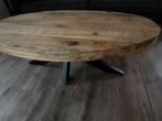 Salontafel mangohout 130x80, Huis en Inrichting, Ophalen, Rond, 50 tot 100 cm, Zo goed als nieuw