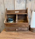 Houten gruttersbak met lade Nieuw, Antiek en Kunst, Curiosa en Brocante, Ophalen of Verzenden