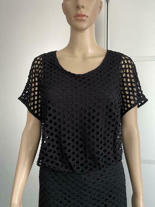 F1257 Bonita: maat 36/38=S/M jurkje zwart jurk, Kleding | Dames, Jurken, Zo goed als nieuw, Maat 36 (S), Zwart, Knielengte, Ophalen of Verzenden