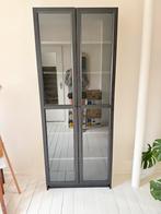 Twee Billy Boekenkasten met Glazen Deuren, Gebruikt, 200 cm of meer, Glas, 25 tot 50 cm