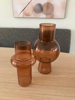 Mooie vazenset, Huis en Inrichting, Woonaccessoires | Vazen, Overige kleuren, Ophalen of Verzenden, Minder dan 50 cm, Glas
