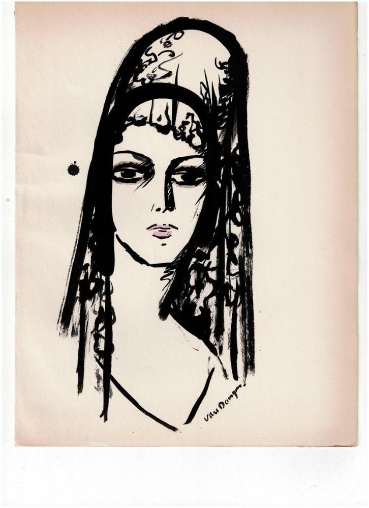 Kees van Dongen  - pochoir -  Espagnole - 1925, Antiek en Kunst, Kunst | Litho's en Zeefdrukken, Ophalen of Verzenden