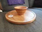 Serveerschaal hout houten schaal gusta snijplank tapas plank, Schaal, Rond, Nieuw, Ophalen of Verzenden