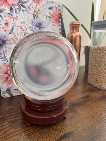 Waarzegbol met staander, glas, 15cm doorsnee beschikbaar voor biedingen
