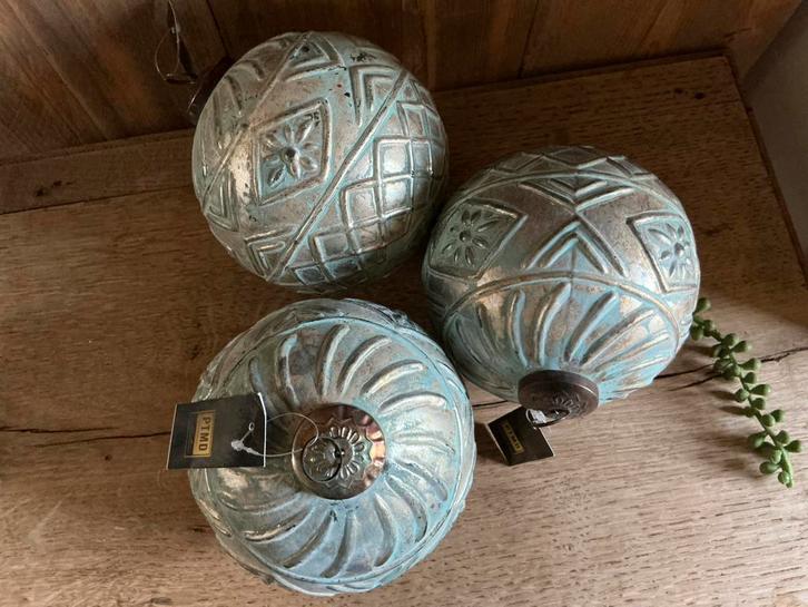 NIEUW set van 3 mega grote PTMD kerstballen, Diversen, Kerst, Nieuw, Ophalen of Verzenden