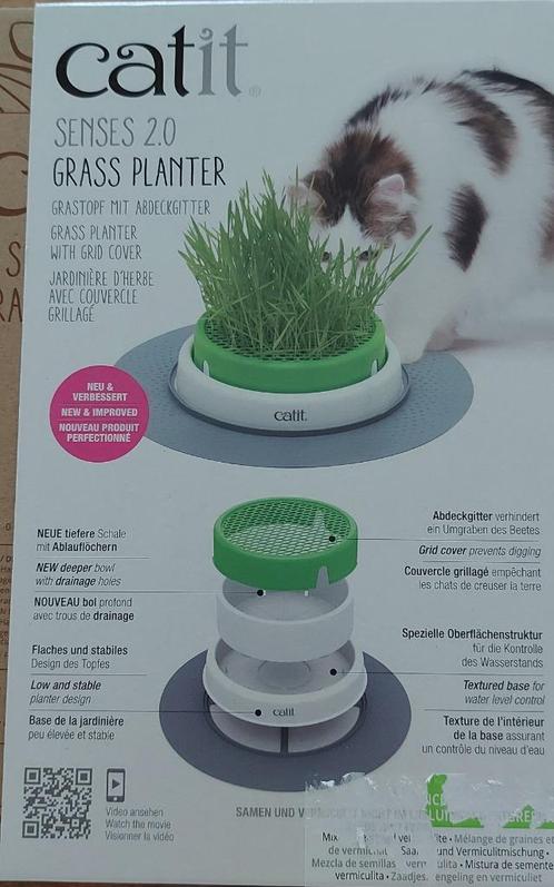 Catit 2.0 kattengras kweekset, Dieren en Toebehoren, Kattenspeelgoed, Zo goed als nieuw, Kattenkruid, Ophalen of Verzenden