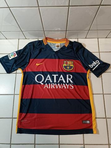 (S/M) Nike FC Barcelona 2015/16 Messi #10 Kit Voetbalshirt beschikbaar voor biedingen