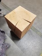 Stoere en massief eiken bijzettafel, Huis en Inrichting, Ophalen, Minder dan 55 cm, Minder dan 45 cm