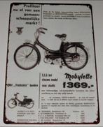MOBYLETTE BROMMER : Metalen Bord Advertentie Mobylette, Verzenden, Nieuw, Reclamebord