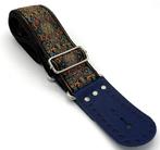 GBStof019a Gitaarband zwart blauw barok bohemian look 174cm, Muziek en Instrumenten, Instrumenten | Toebehoren, Verzenden, Nieuw