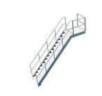 Gevraagd bordes trap metaal 3meter hoog, Doe-het-zelf en Verbouw, Ladders en Trappen, Ophalen of Verzenden, Zo goed als nieuw